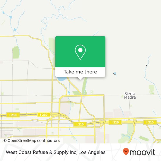 West Coast Refuse & Supply Inc map