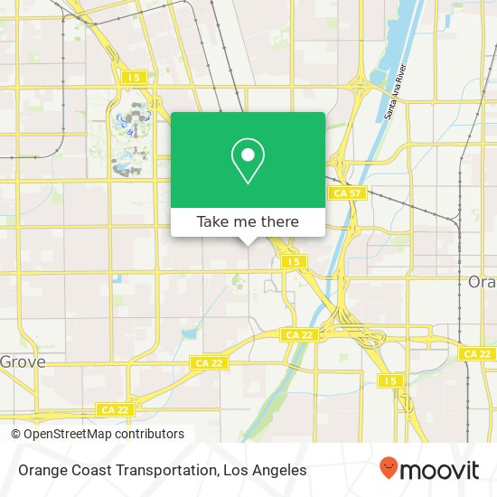 Mapa de Orange Coast Transportation