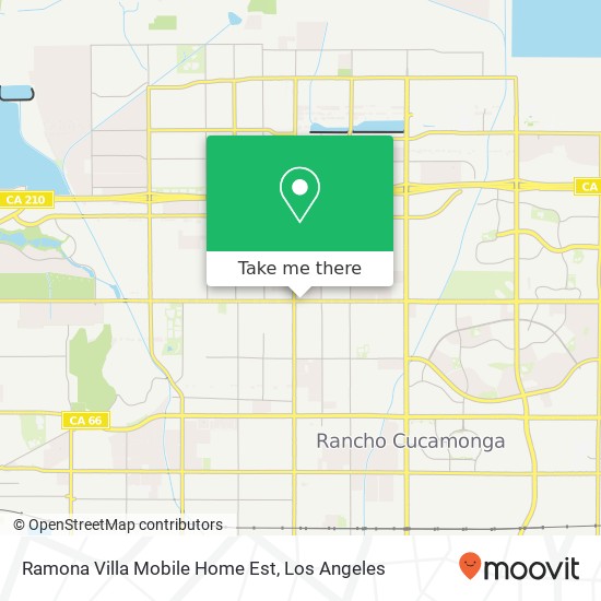 Mapa de Ramona Villa Mobile Home Est