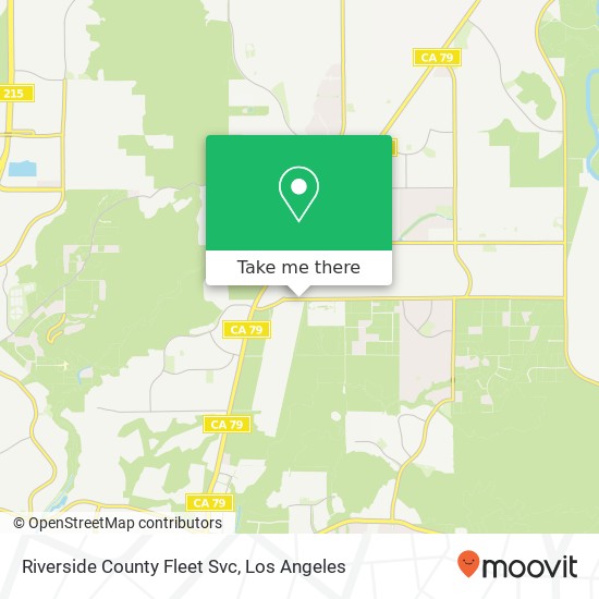 Riverside County Fleet Svc map