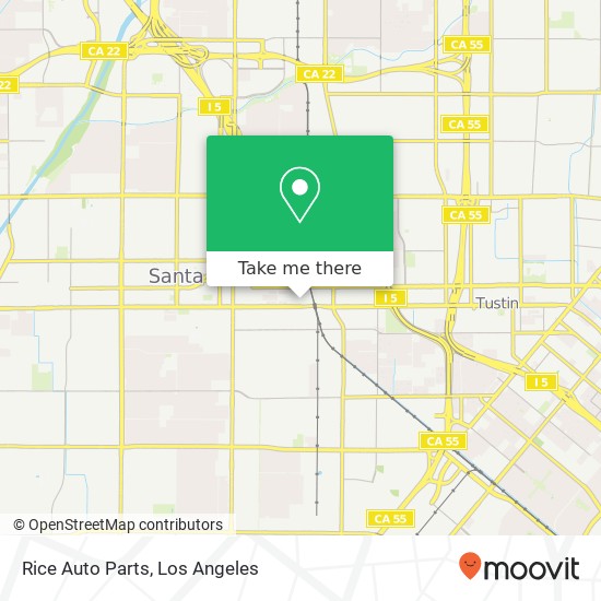 Rice Auto Parts map