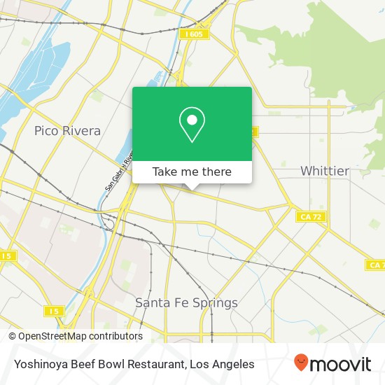 Mapa de Yoshinoya Beef Bowl Restaurant