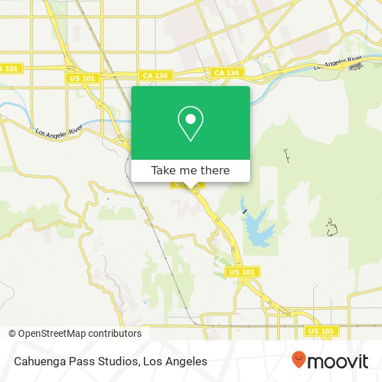 Mapa de Cahuenga Pass Studios