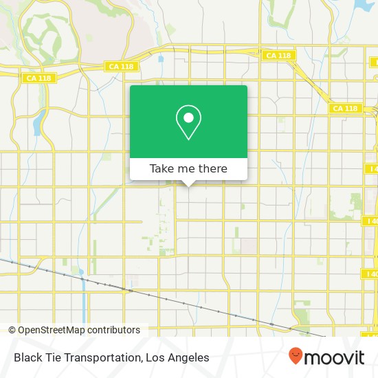 Mapa de Black Tie Transportation