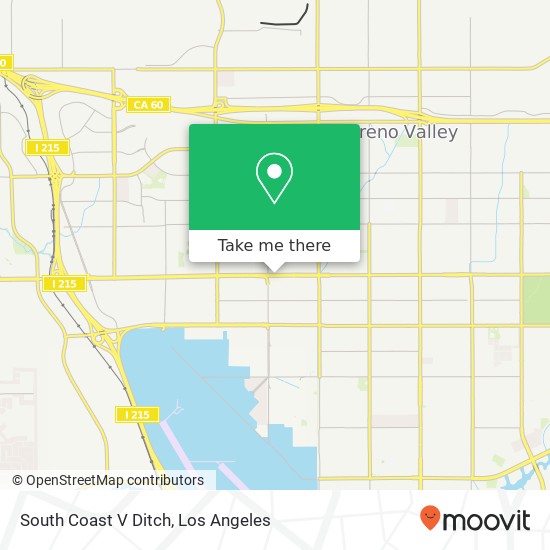 South Coast V Ditch map