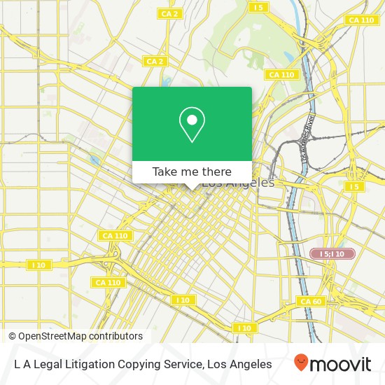 L A Legal Litigation Copying Service map