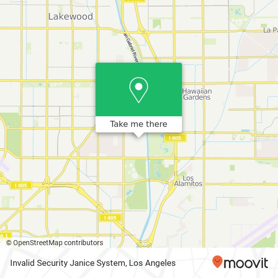 Mapa de Invalid Security Janice System