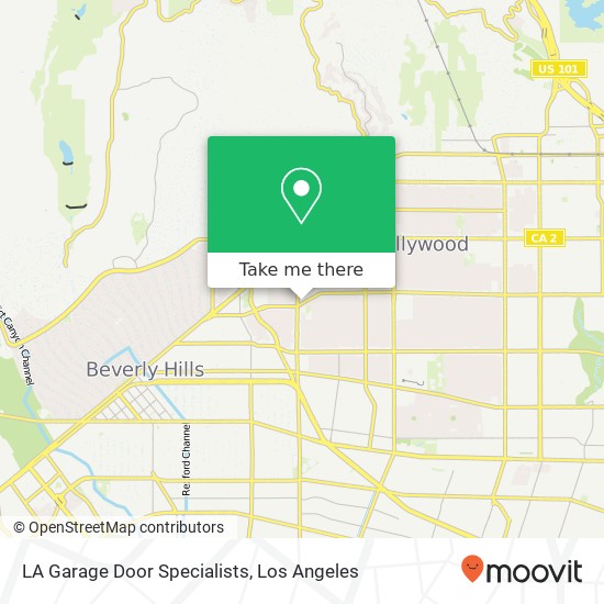 LA Garage Door Specialists map