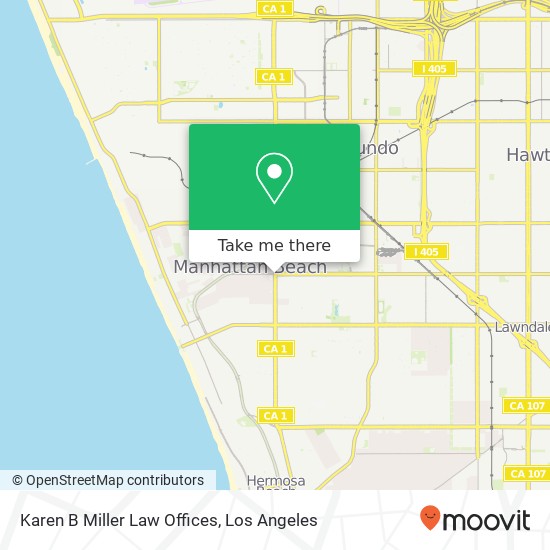 Karen B Miller Law Offices map