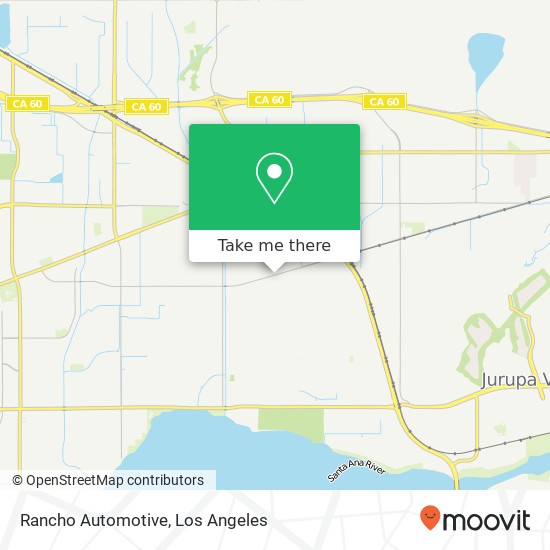 Rancho Automotive map