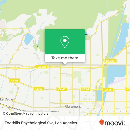 Foothills Psychological Svc map