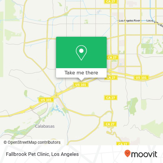 Mapa de Fallbrook Pet Clinic