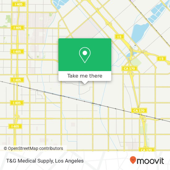 Mapa de T&G Medical Supply