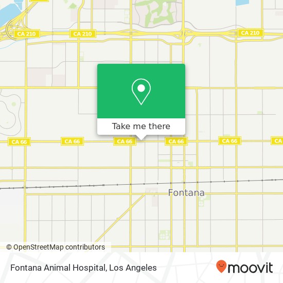 Fontana Animal Hospital map