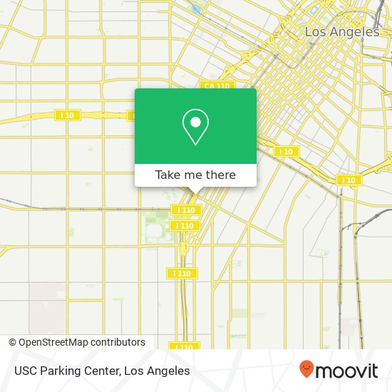 USC Parking Center map
