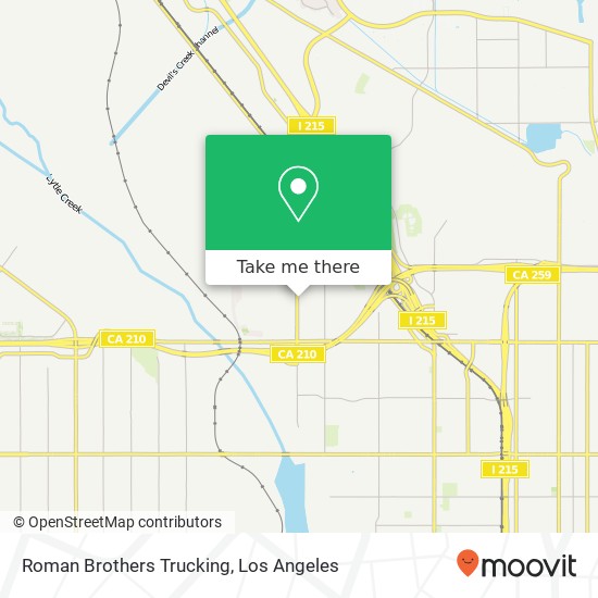 Roman Brothers Trucking map