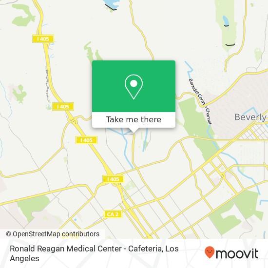 Ronald Reagan Medical Center - Cafeteria map