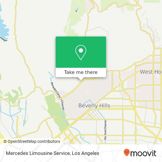 Mercedes Limousine Service map