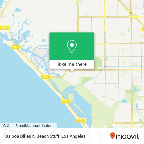 Mapa de Balboa Bikes N Beach Stuff