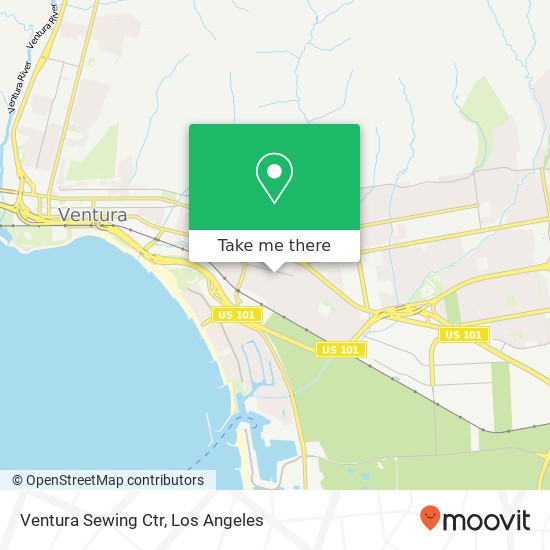 Mapa de Ventura Sewing Ctr