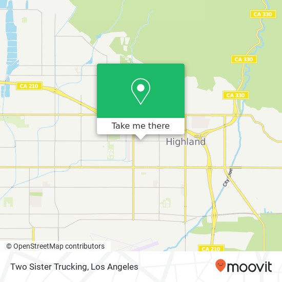 Mapa de Two Sister Trucking