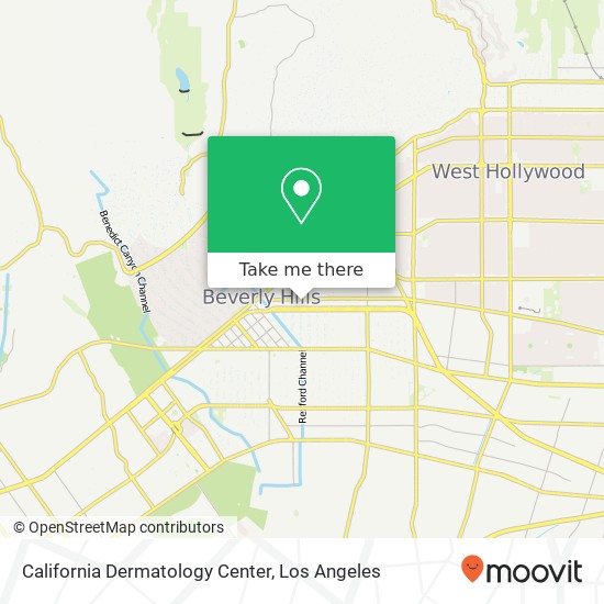 Mapa de California Dermatology Center