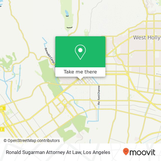 Mapa de Ronald Sugarman Attorney At Law