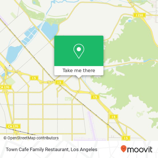 Mapa de Town Cafe Family Restaurant