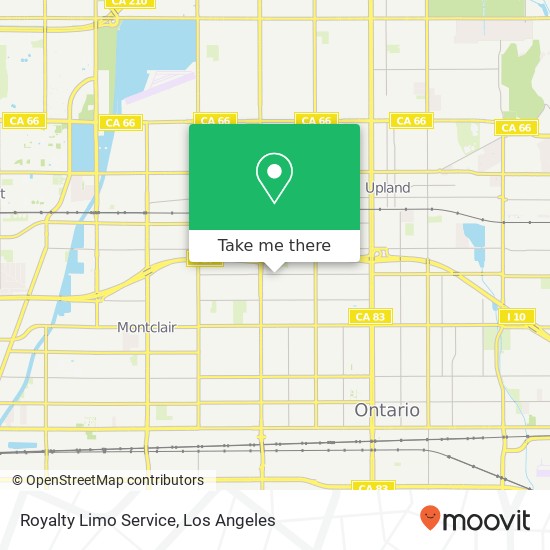 Mapa de Royalty Limo Service