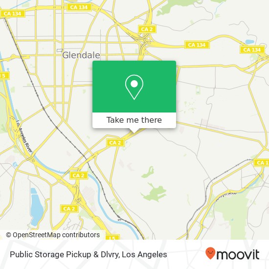 Mapa de Public Storage Pickup & Dlvry