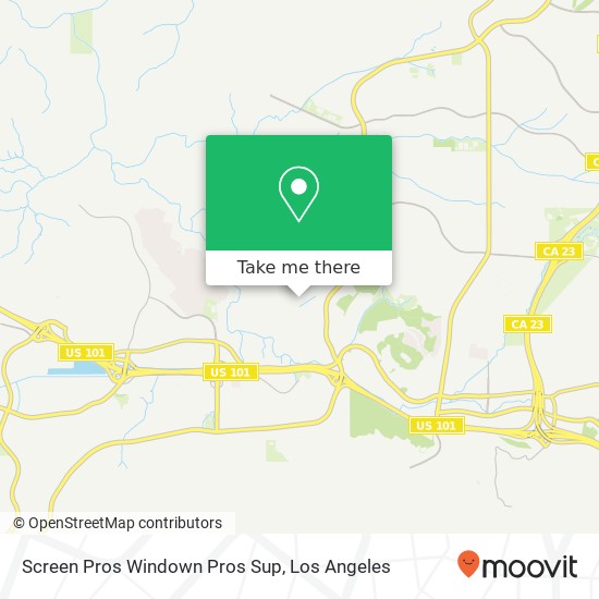 Screen Pros Windown Pros Sup map