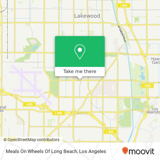 Mapa de Meals On Wheels Of Long Beach