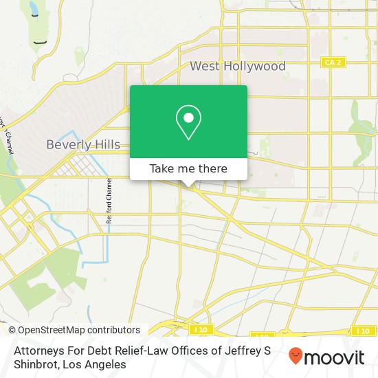 Mapa de Attorneys For Debt Relief-Law Offices of Jeffrey S Shinbrot