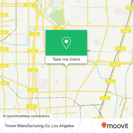 Tower Manufacturing Co map