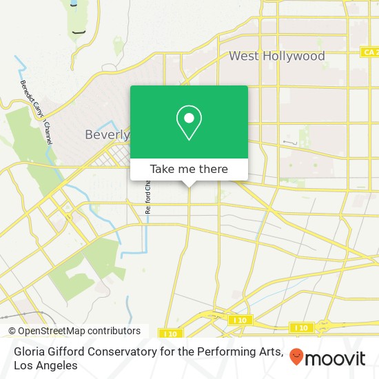 Gloria Gifford Conservatory for the Performing Arts map