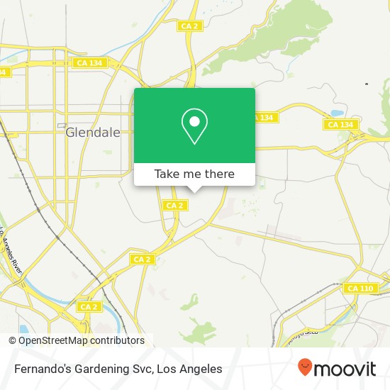 Fernando's Gardening Svc map