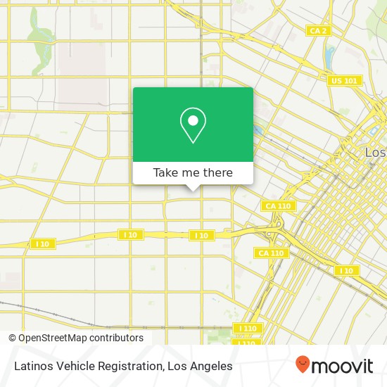 Latinos Vehicle Registration map