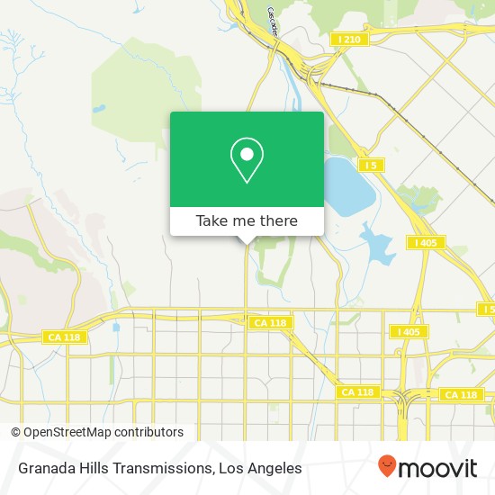 Mapa de Granada Hills Transmissions