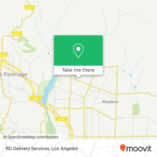 RG Delivery Services map