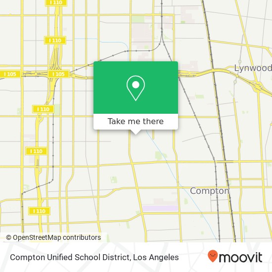 Compton Unified School District map