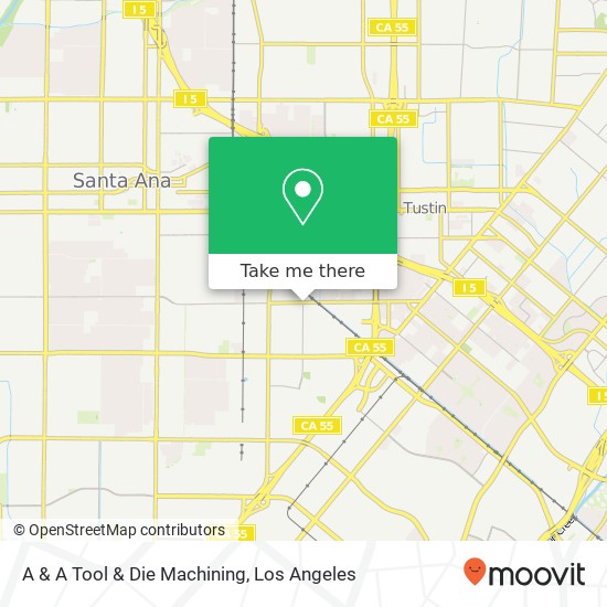 A & A Tool & Die Machining map