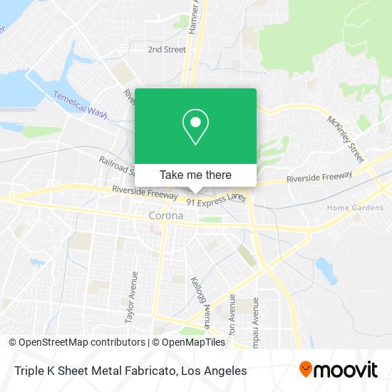 Triple K Sheet Metal Fabricato map