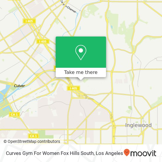 Mapa de Curves Gym For Women Fox Hills South