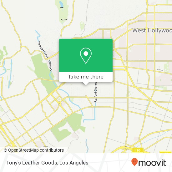 Tony's Leather Goods map