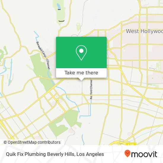 Quik Fix Plumbing Beverly Hills map