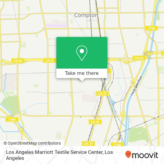 Los Angeles Marriott Textile Service Center map