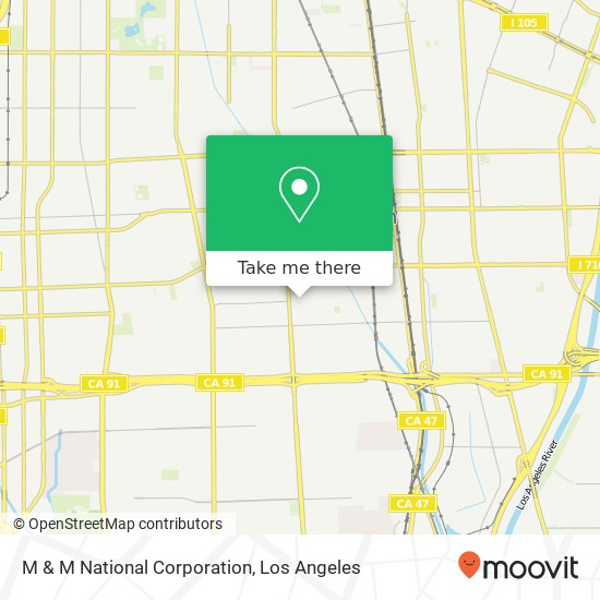 M & M National Corporation map