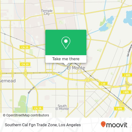 Mapa de Southern Cal Fgn Trade Zone