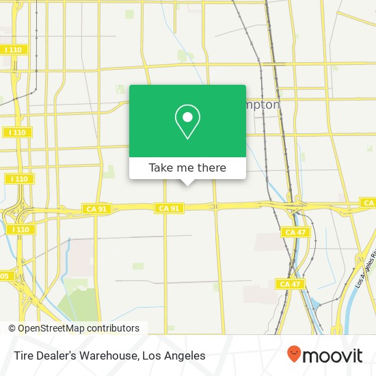 Tire Dealer's Warehouse map