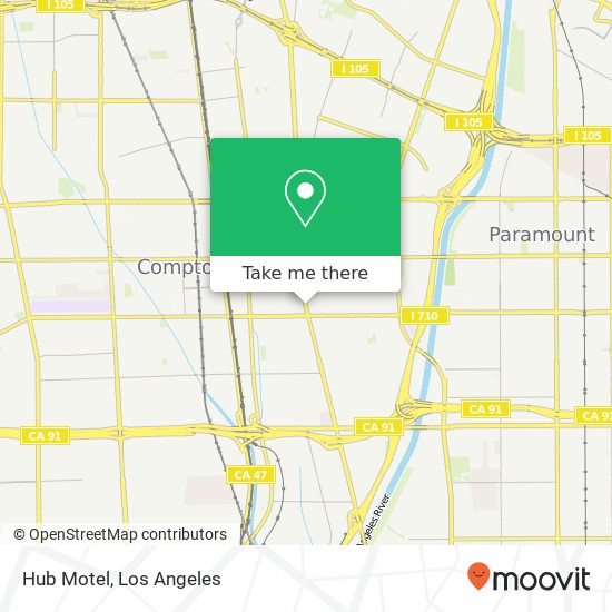 Hub Motel map